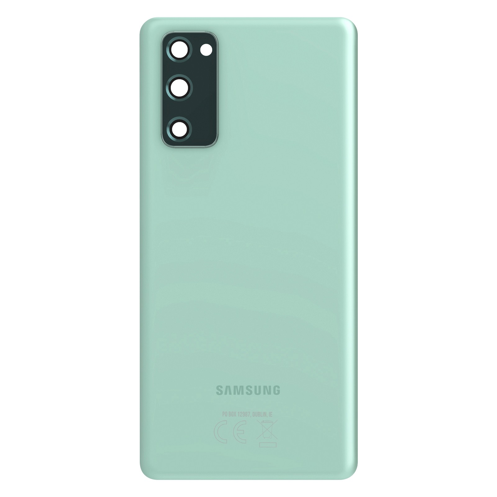 Cache batterie Galaxy S20 FE vert avec adhésif pour étanchéité restaurée