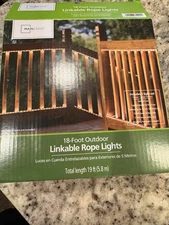Mainstays 18ft Clear Rope Lights new in box