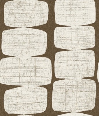 RoomMates - RMK12349PL Mid-Century Beads Peel and Stick Wallpaper, Brown