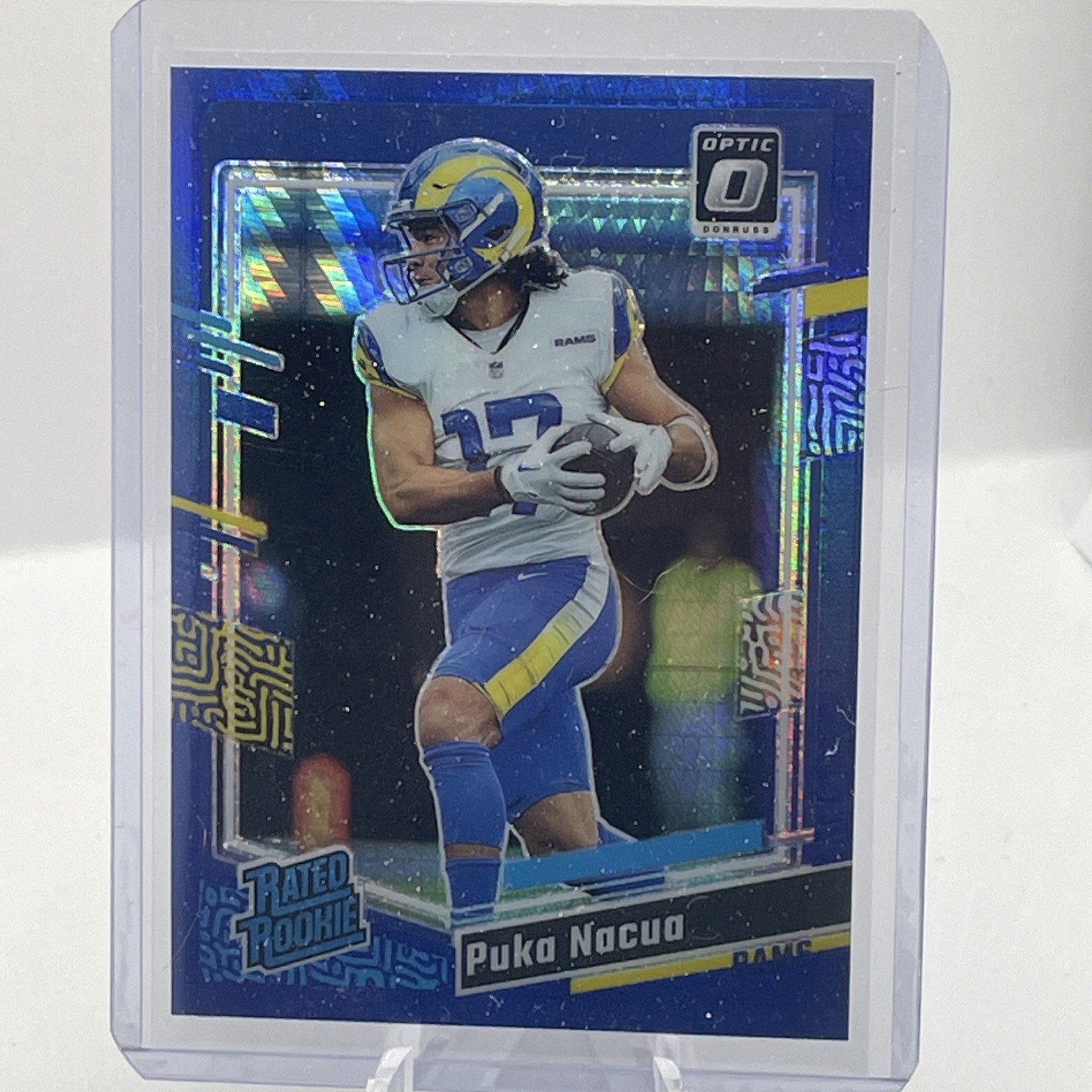 2023 Panini Donruss Optic - Rated Rookie Puka Nacua #238 Blue Hyper Prizm (RC)