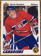Patrice Brisebois 1991-92 Upper Deck Star Rookie Card #442 NHL RC Free Shipping