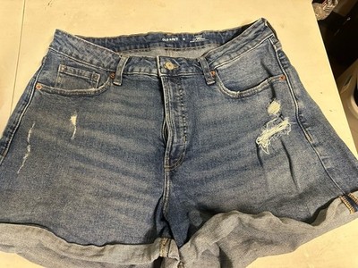 Old Navy High-Rise Curvy O.G Straight Distressed Shorts Size 16