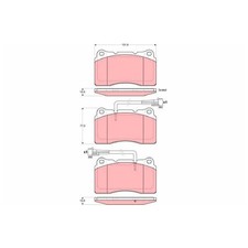 Satz Bremsbeläge Bremsklötze vorne für Alfa Romeo 166 936 GT 937 | 337174