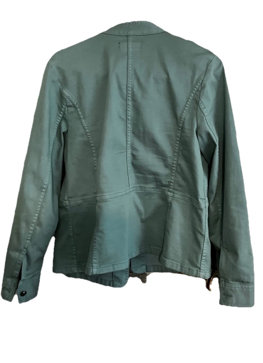 TALBOTS Classic Jean Jacket - Solids- Turquoise- … - image 2