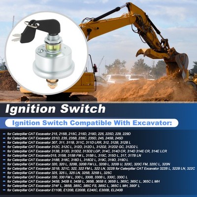 Battery Disconnect Master Power Starter Ignition Switch for CAT Excavator 215