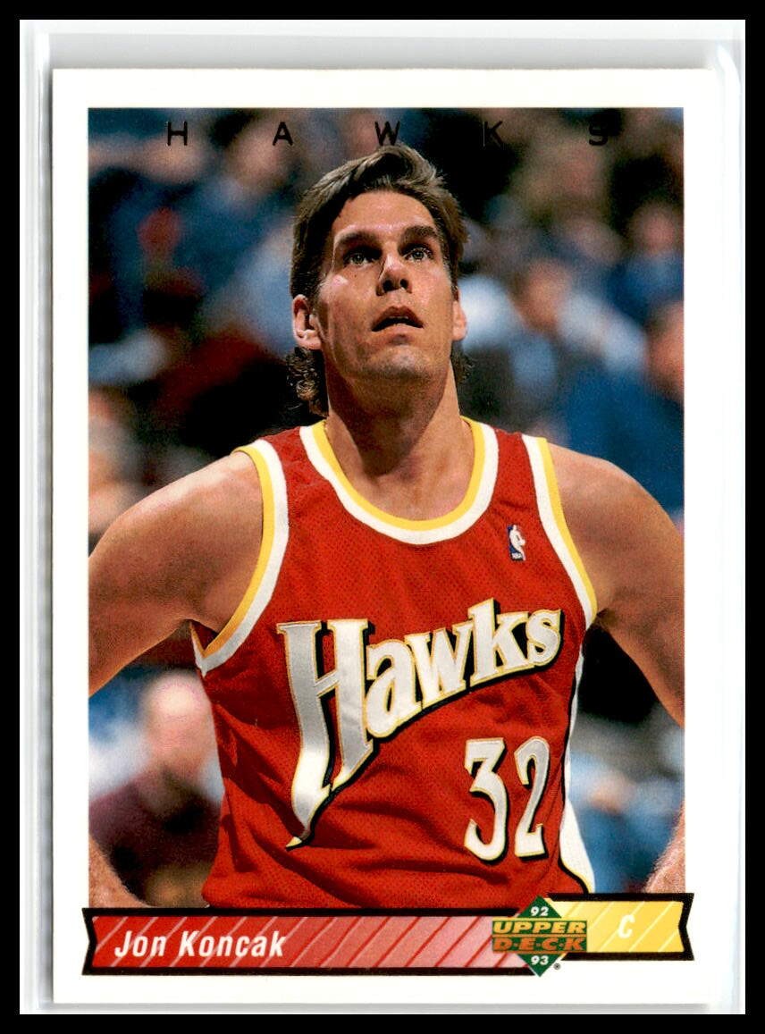 Jon Koncak 1992-93 Upper Deck #343 Atlanta Hawks