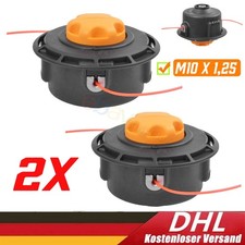 2X Für FUXTEC Doppelfadenkopf Fadenkopf Fadenspule Tippautomatik Rasentrimmer DE