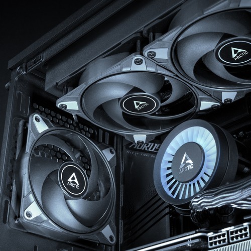 ARCTIC P12 Max (black) High-Performance 120mm Gehäuse Lüfter Case Fan PC B-Ware - Afbeelding 3 van 7