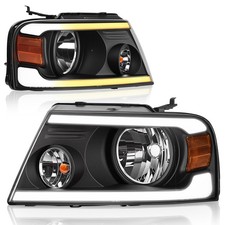 Autosaver88 Switchback Led Tube Headlights Assembly With Amber Reflector Autosaver88 Switchback Led Tube Headlights Assembly With Amber Reflector
