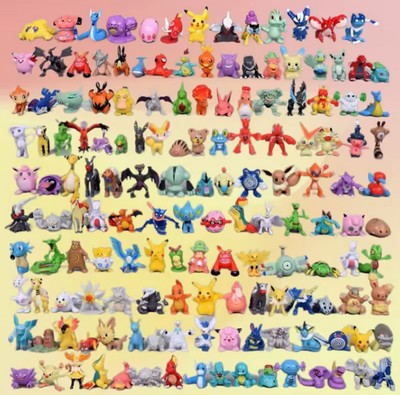 Pokémon Minifiguren Set 72. Stück 2-3cm   Spielzeug Sammlerfiguren verschiedene