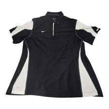 Nike Dri-Fit Men's Polo Golf Shirt XXXL Short Sleeve Black And White