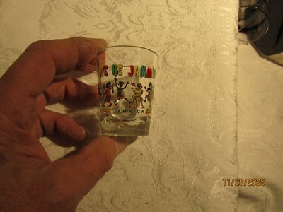 Vintage We Be Jammin Jamaica Shot Glass