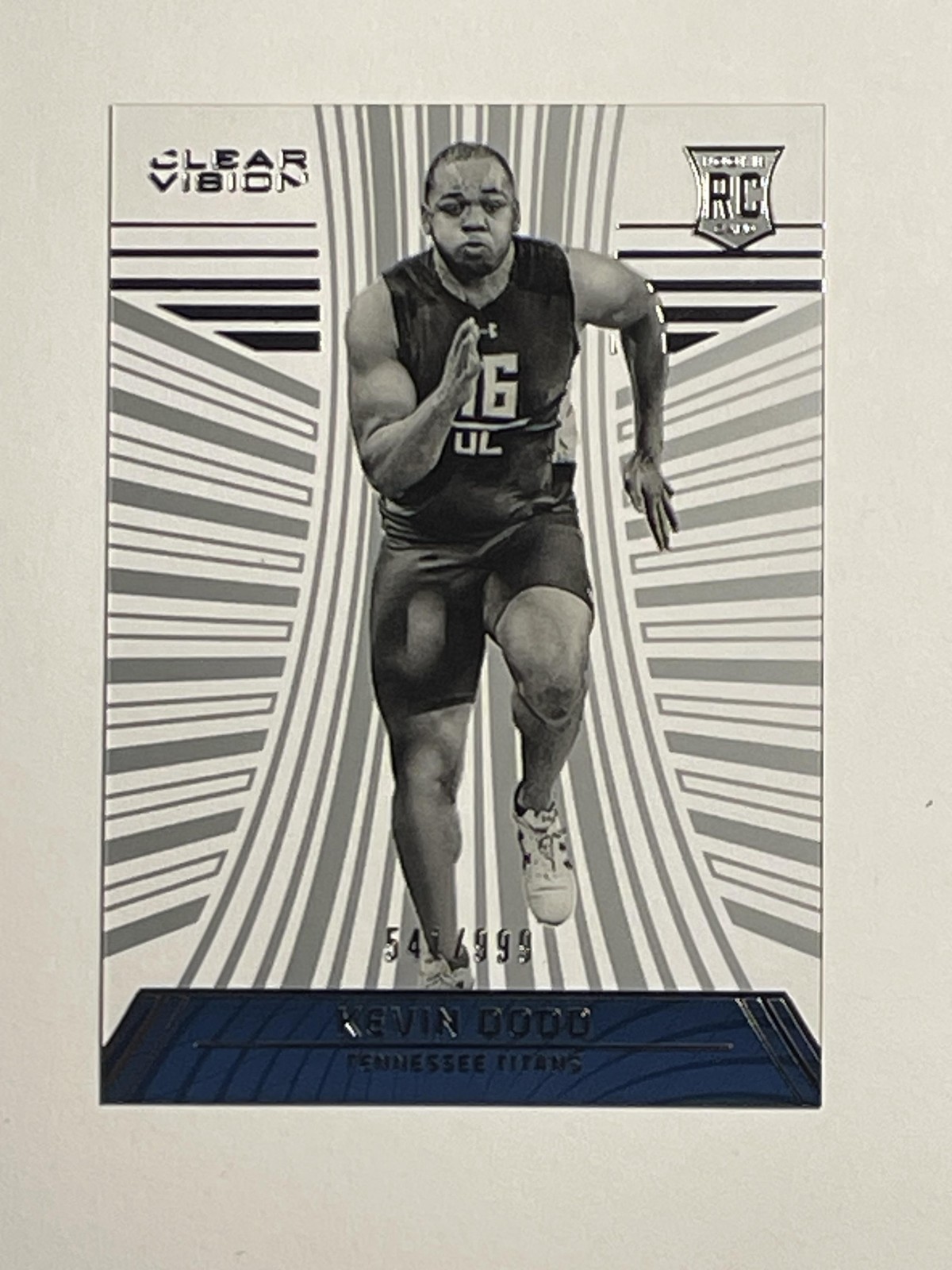 2016 Panini Clear Vision #108 Kevin Dodd #/999 SN,RC