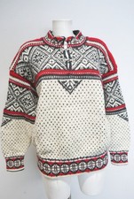 Norweger Pullover Original Vintage Top Zustand Handarbeit aus dicker Wolle Gr.L