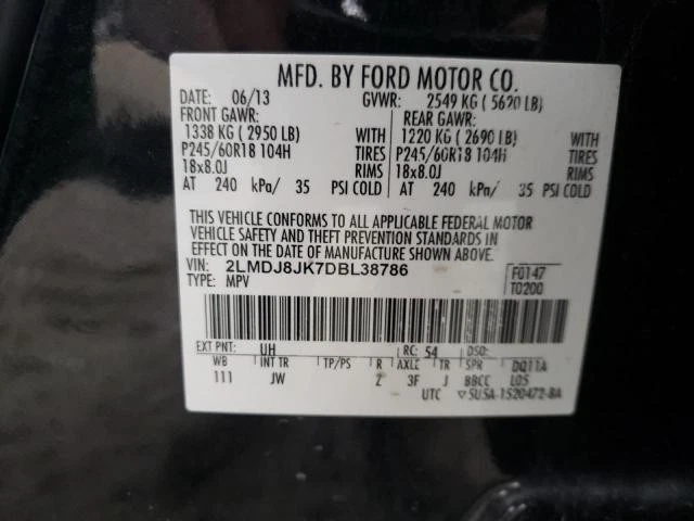 Alternador usado compatible con: Lincoln MKX 2013 3,5 L sin turbo 175 amperios grado A Foto 3 de 4