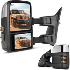 Towing Mirrors Compatible with 99-07 Ford F250 F350 F450 F550 Super Duty, LED Tu