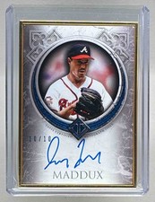 GREG MADDUX 2023 Topps Transcendent Gold Framed Blue AUTO #d 10/10