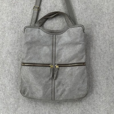 Fossil Erin Leather Fold Over Bag Convertible Crossbody Purse Satchel Sparkly