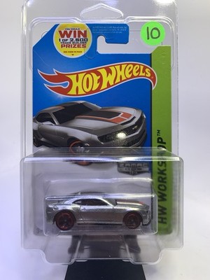 Hot Wheels Workshop ZAMAC Silver 2013 Chevy Camaro Special Edition #202