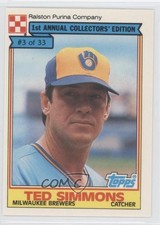 1984 Topps Ralston Purina Ted Simmons #3 HOF 1r6