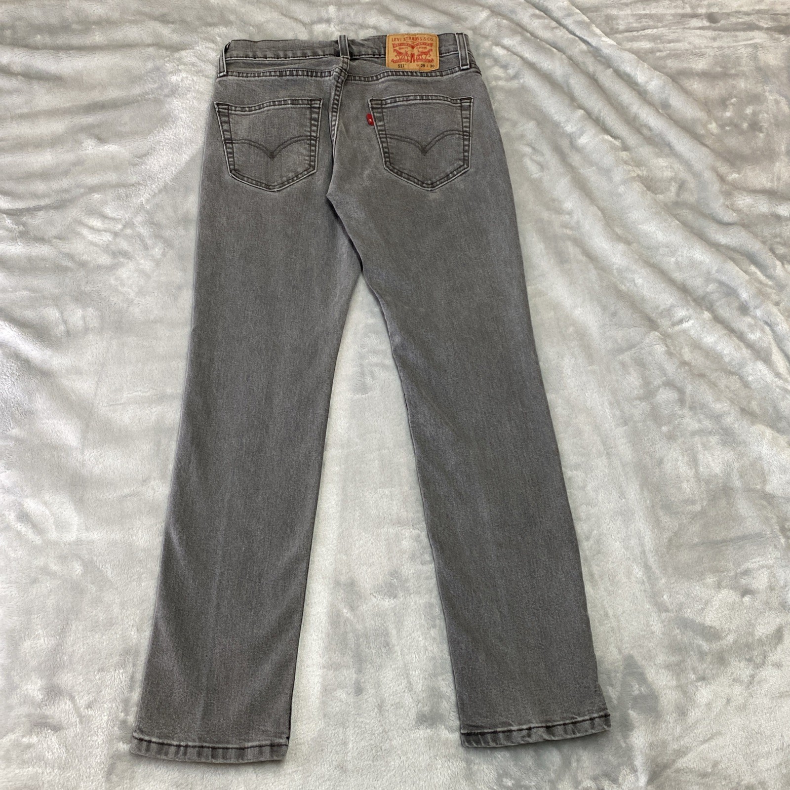 Levi’s 511 Warm Jeans Men’s 29×30 Gray After Hours Slim Stretch Denim image 9