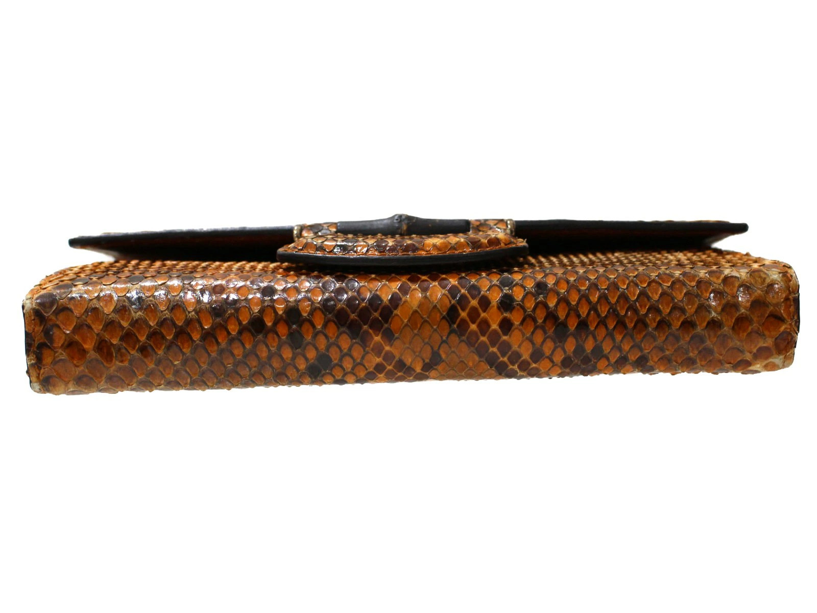 Gucci 397374 Bamboo Python Wall Orange Long Walle… - image 5