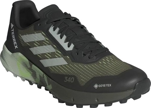 Adidas Terrex Agravic Flow 2 GORE-TEX Hombres Trail Running Zapatos Verdes Impermeables - Imagen 6 de 8