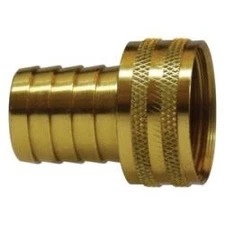 209GHS-6E Short Shank Swiv Adapt w/ Knurl Nut, 3/8 HB x 3/4 FGH, Brass, 3 PK