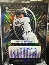 2022 Obsidian Rookie Autographs Spencer Torkelson Electric Etch Purple /99