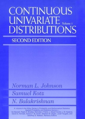 Continuous Univariate Distributions 2e V 1 Johnson Hardback Wiley Blackwell