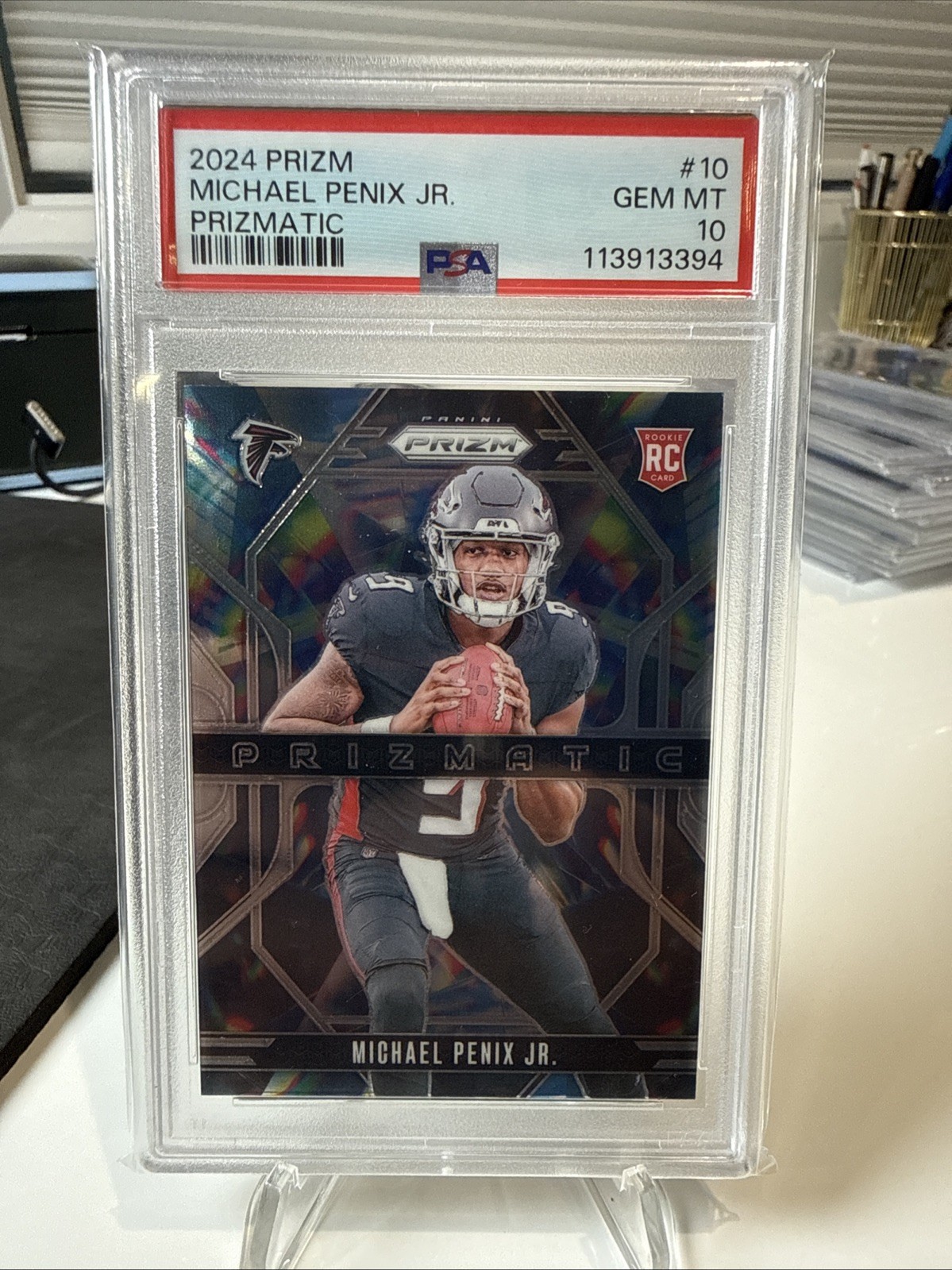 Michael Penix Panini Prizm Prizmatic #10 Base