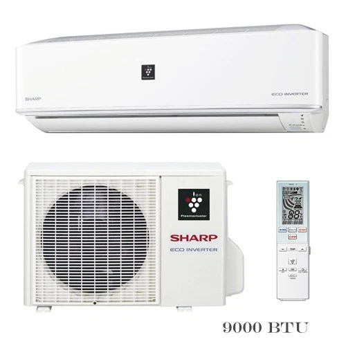 SHARP 9000 BTU Mini Split AC and Heat Pump (SEER 22) Model:AY-XPC09PU/AE-X09PU