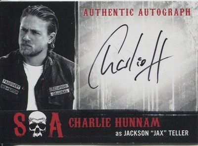 Sons Of Anarchy Staffel 6 & 7 Autogrammkarte CH Charlie Hunnam als Jackson ''Jax'' 