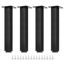 4 Set 10 Inch Furniture Leg Adjustable Metal Cabinet Legs Extension