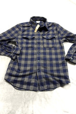 J.Crew Men's Size Small Blue Green Plaid Seaboard Soft Knit Shirt NWT