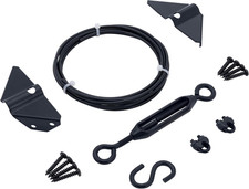 Durable anti Sag Gate Kit Gate Hardware Support Cable Set for Sliding Gate,Steel