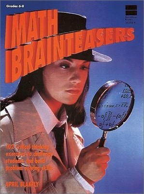 Math Brainteasers, Blakely, April, Very Good Book