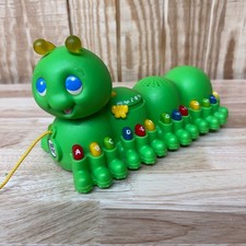 Vintage 2001 Leap Frog Alphabet Pal Green Caterpillar Tested