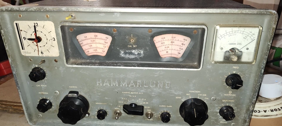 Receptor Hammarlund HQ-110A - Buen Estado - Reloj Funcionando Foto 2 de 4