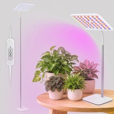 BESTVA 18W Grow Lights for Indoor Plants Medium-18W Timer, Silver and white
