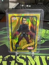 2025 Topps Chrome Marvel Bucky Barnes Yellow Lava Refractor #124