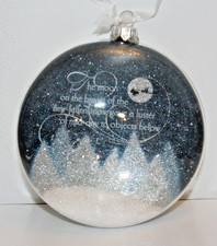2011 Hallmark Keepsake The Night Before Christmas Glass Ornament Original Box