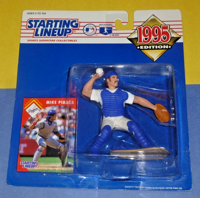 1995 MIKE PIAZZA Los Angeles Dodgers Starting Lineup new catcher's