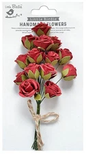 Little Birdie Charlie Paper Bouquet 1/Pkg-Poppies And Roses - CHARLIE1-82920