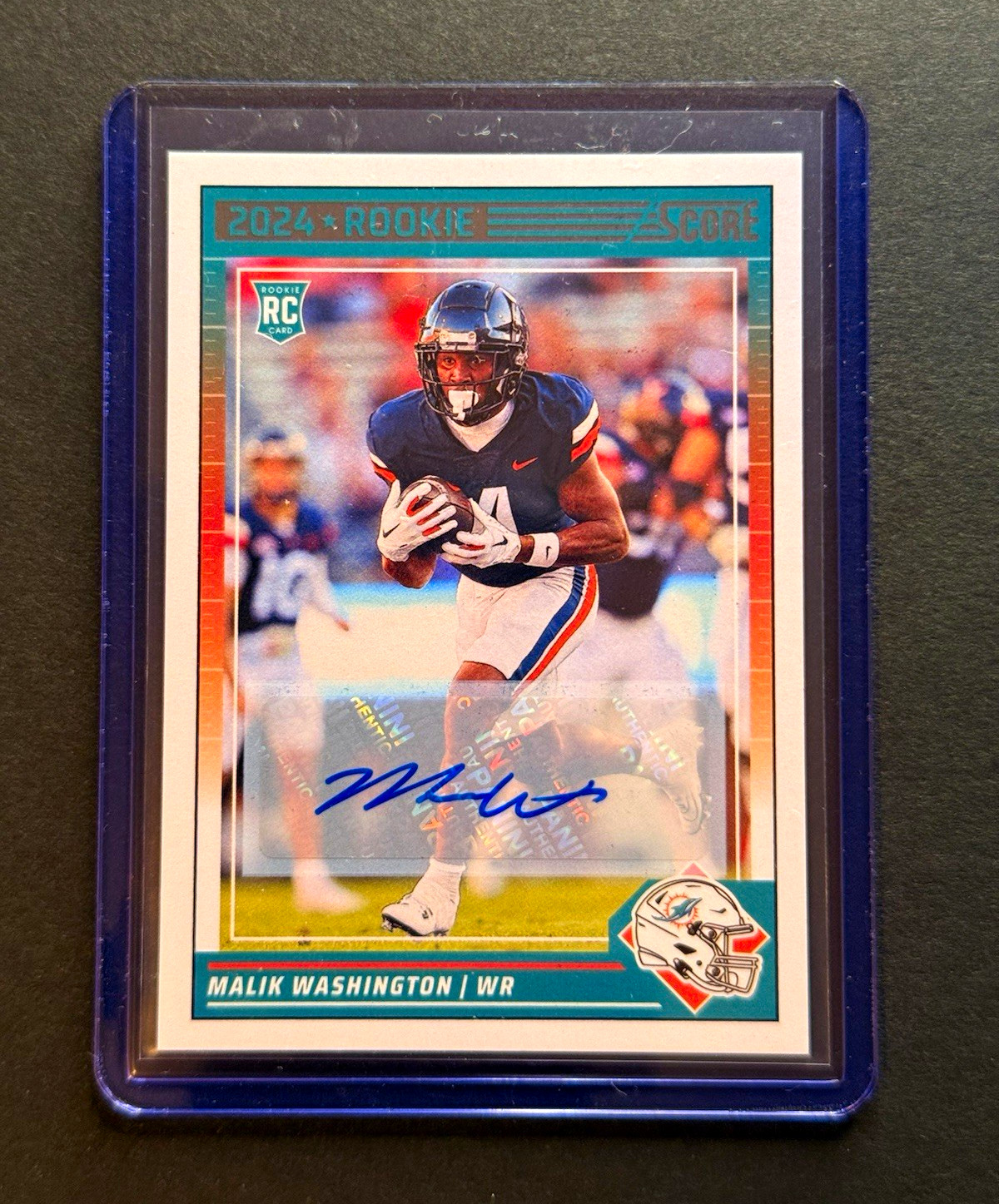 Malik Washington Panini Score #370 Autograph