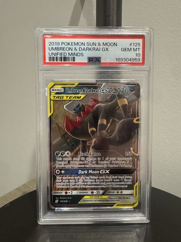 2019 Pokemon Sun & Moon Unified Minds Umbreon & Darkrai GX 125