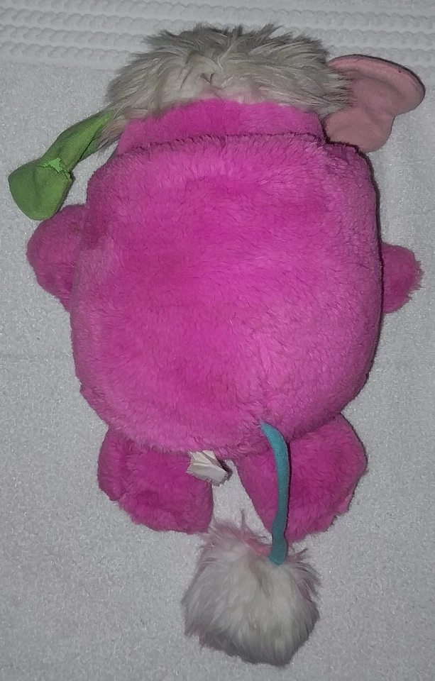 Mattel Puffball Popples Pink Multicolor Stuffed Animal Plush Toy 1980s Vintage - Image 2 of 4