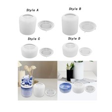Jar Resin Mould Organizer Silicone Jar Mould DIY Epoxy Casting Craft Making