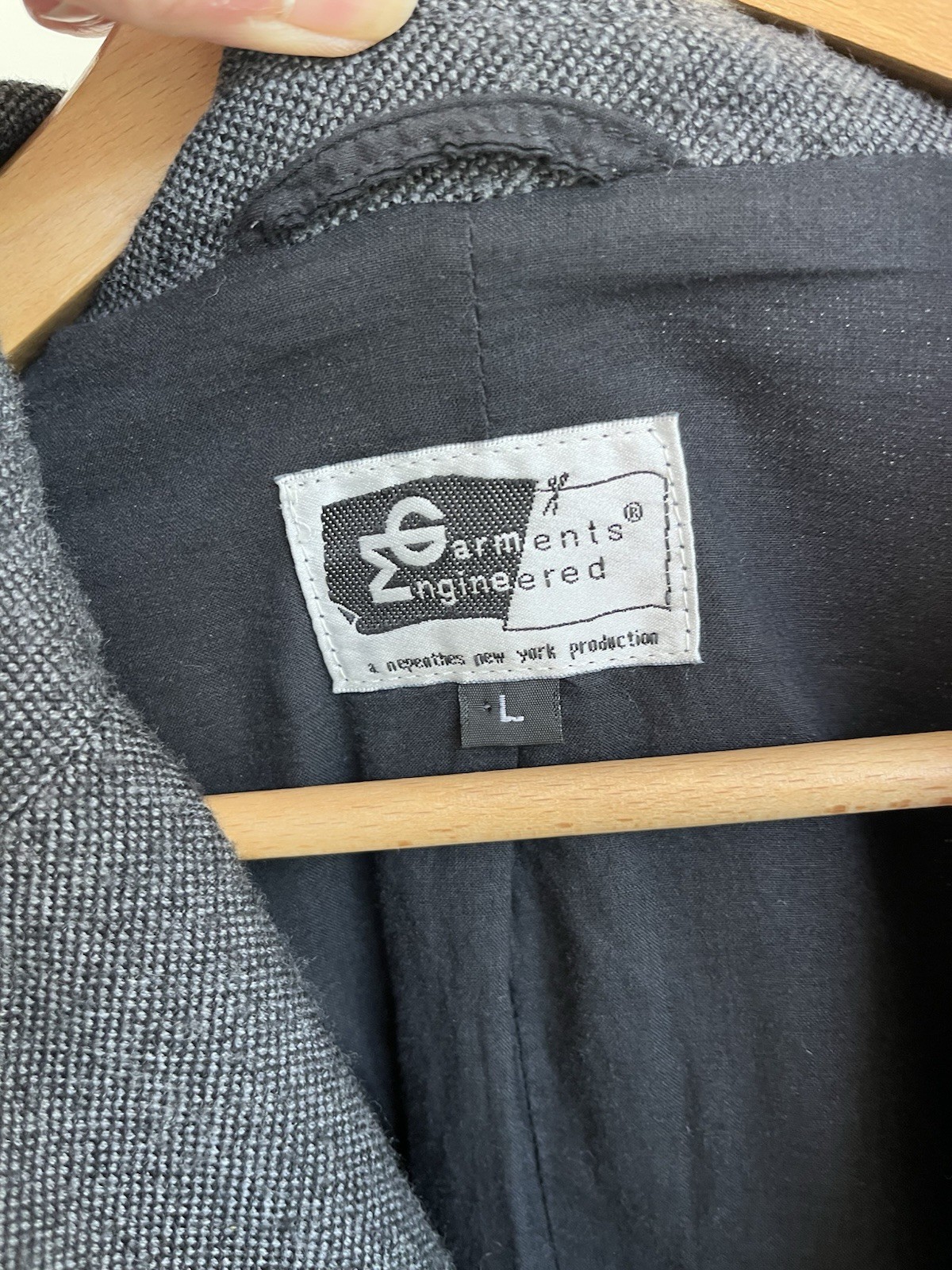 Engineered Garments Tailored blazer jacket WOOL d… - image 3