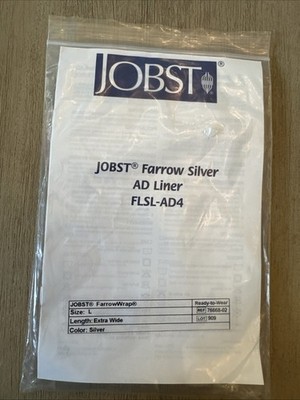 JOBST FarrowWrap Farrow Silver AD Liner FLSL-AD4 Extra Wide Sock